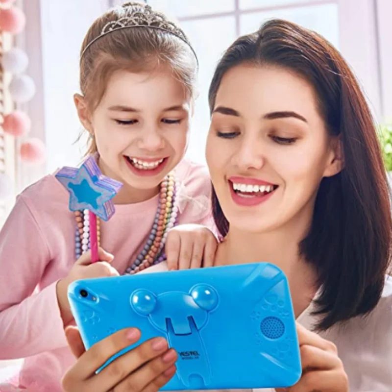 Gift Silicone Case Google Play 7'' E98 Android 10.0 Kids Netbook Quad Core 1GB RAM 16GB ROM 1024*600IPS Allwinner A133 Tablet PC - Image 2