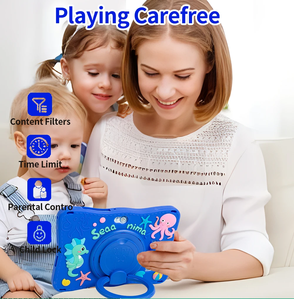 New 7.0 Inch WiFi Kids 3G Tablets 4GB RAM 64GB ROM Android Learning Education Games Tablet Children's Gifts - Image 6