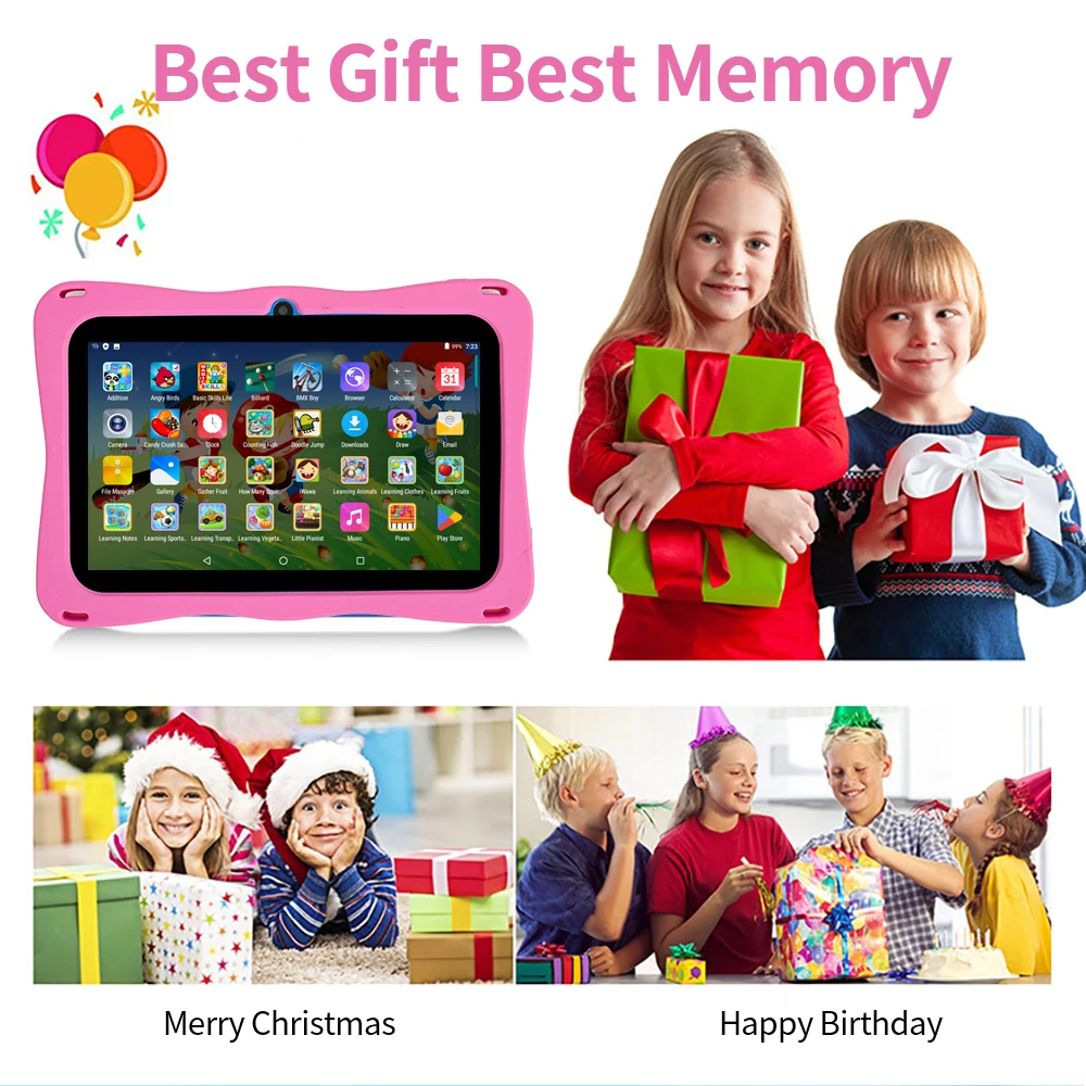 New Kids Tablet 7 Inch Quad Core Android 4GB/64GB Google Play WiFi Bluetooth Cheap And Simple Children's favorite gift Tablet Pc - Image 2