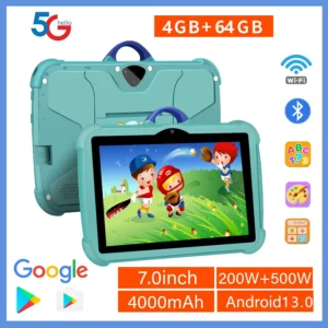 New 7 Inch Global Version 5G WiFi Kids Tablets Quad Core 4GB RAM 64GB ROM Educational Learning Tablet Pc Bluetooth 4000mAh