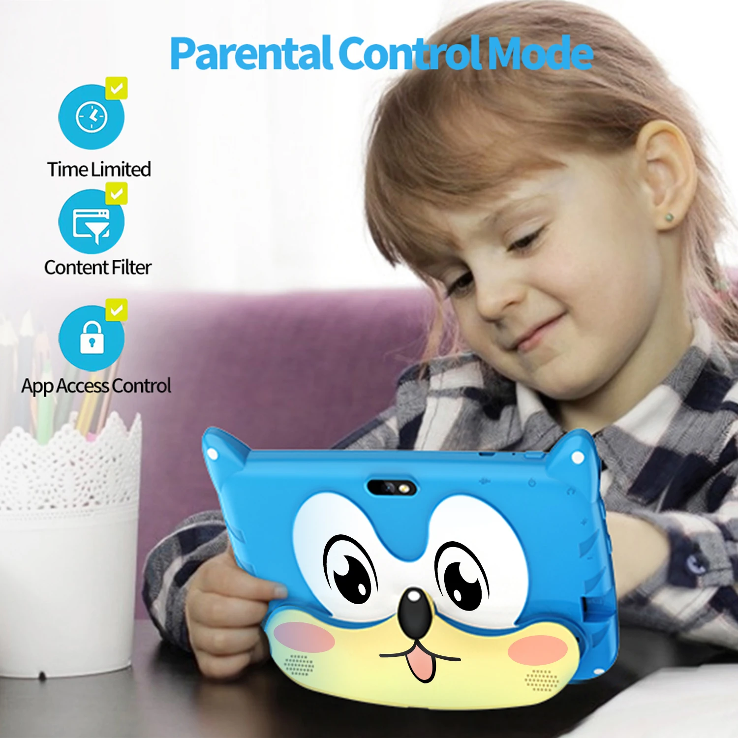 New 7 Inch 5G WiFi Kids Tablets For Study Education Android 13 Quad Core Google Play Children's Gift Tablet PC 4GB RAM 64GB ROM - Image 5