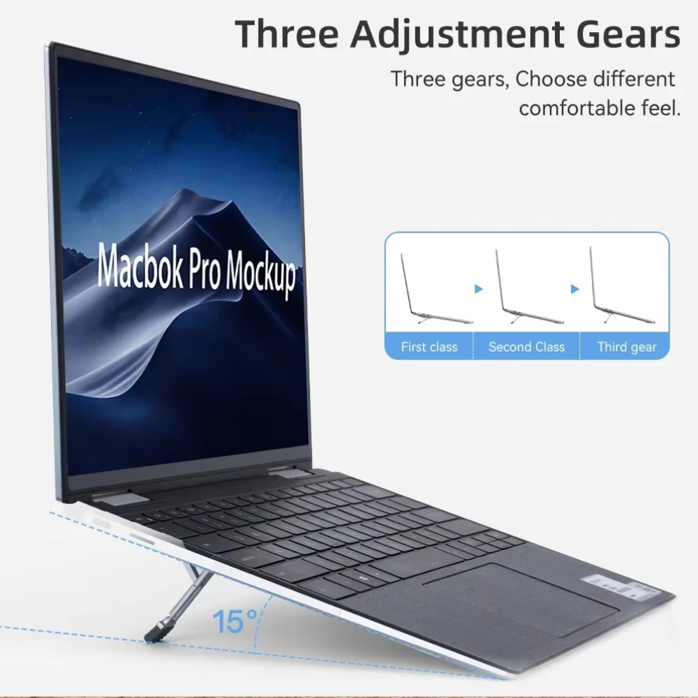 Portable Laptop Stand Aluminum Alloy Mini Folding Holder 1/2PCS Adjustment Notebook Bracket Accessories for Macbook Cell Phone - Image 4