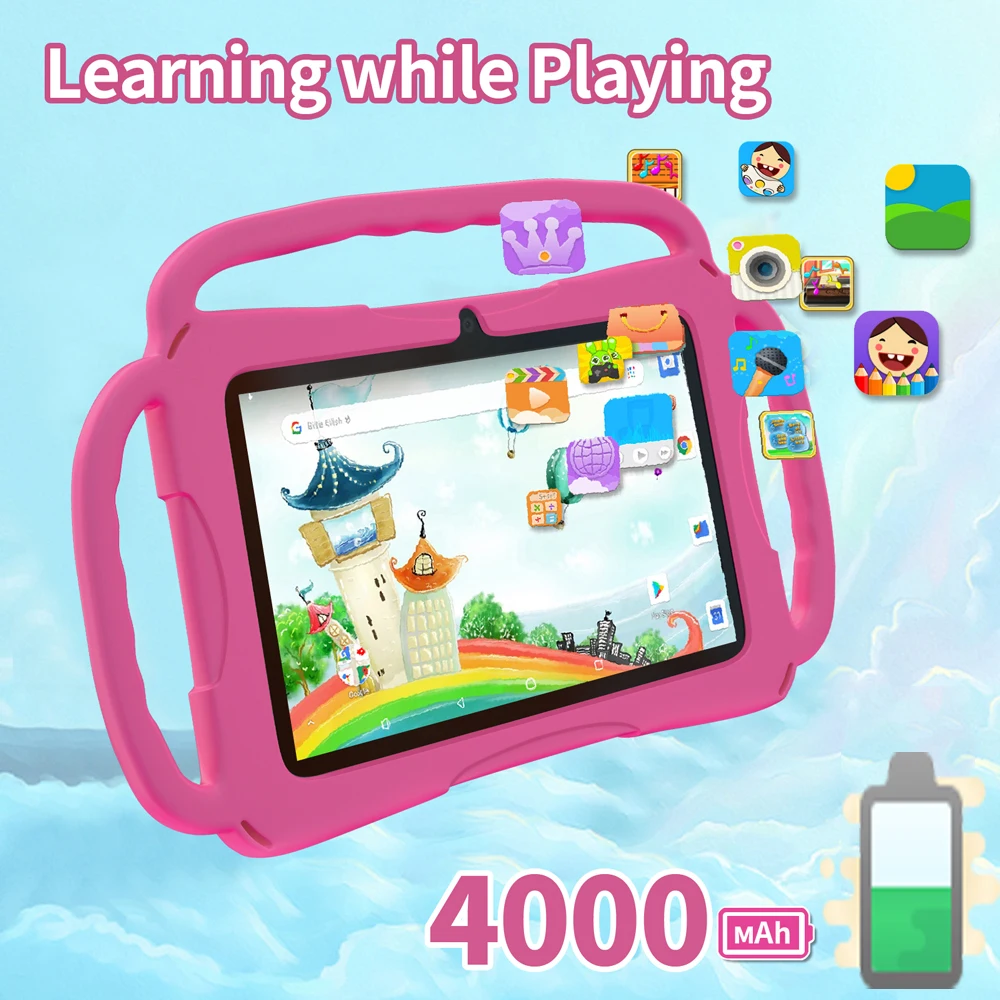 2025 New 7.0-inch Children's Tablet Supports Google Learning Education Dual Camera 4GB+64GB Android 13 Children's Software - Image 5