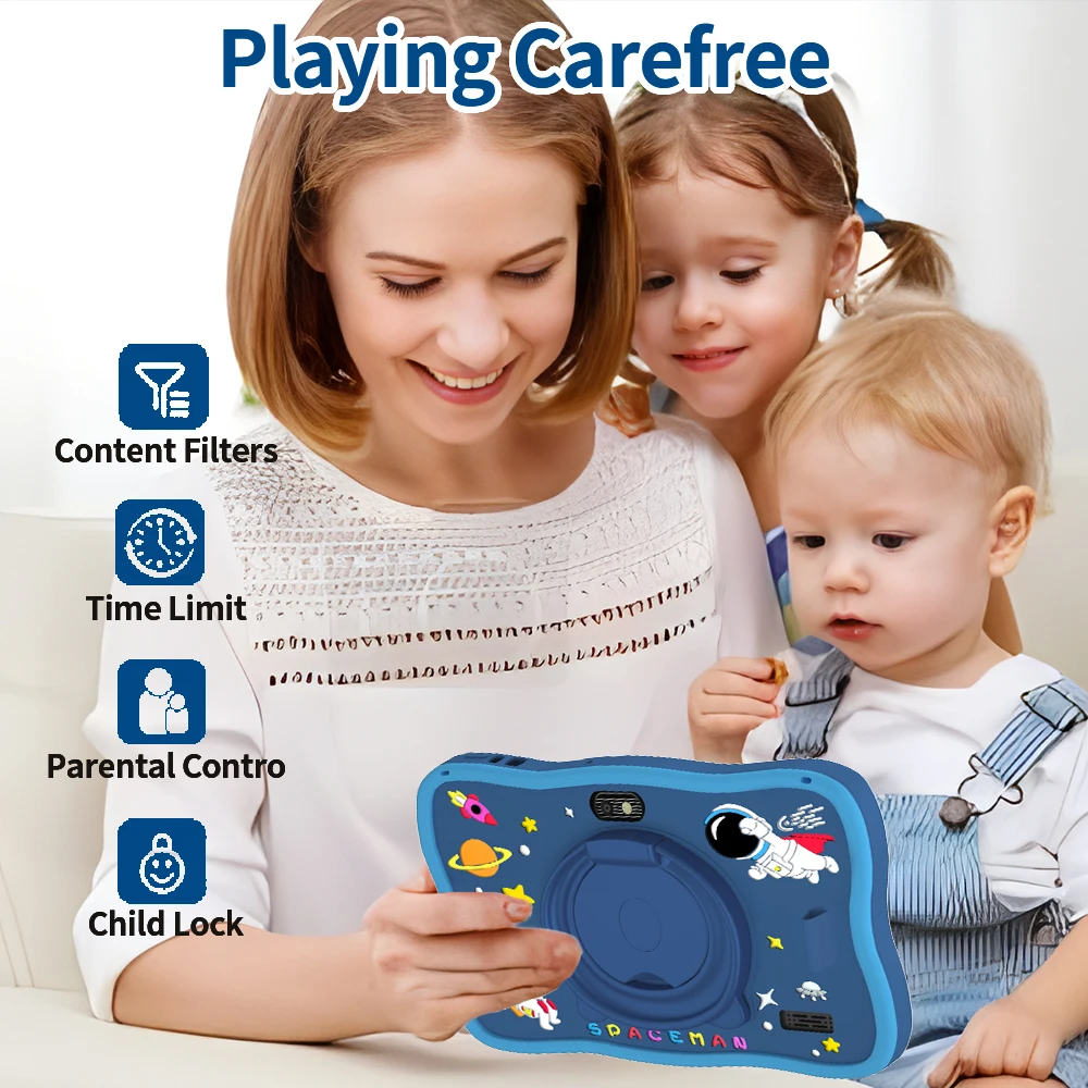 Sauenaneo Global New Original 7.0-inch Kids Tablet Android Children's Game Education Tablet 4GB RAM 64GB ROM 4000mAh Battery - Image 5