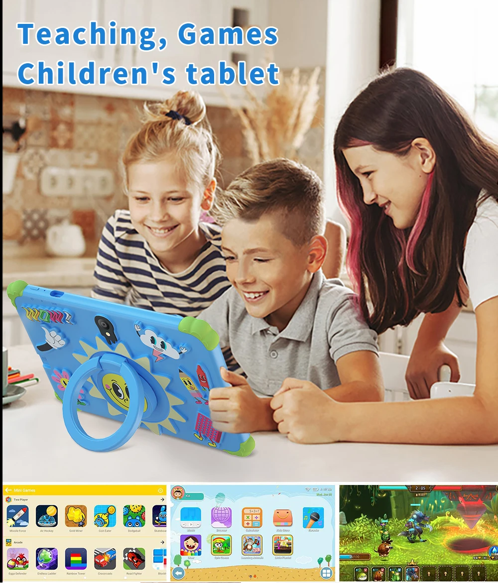New 7.0-inch Kids Tablet Android 4GB RAM, 64GB ROM, 1TB expansion support for Google Bluetooth children's software, Android 9 - Image 5
