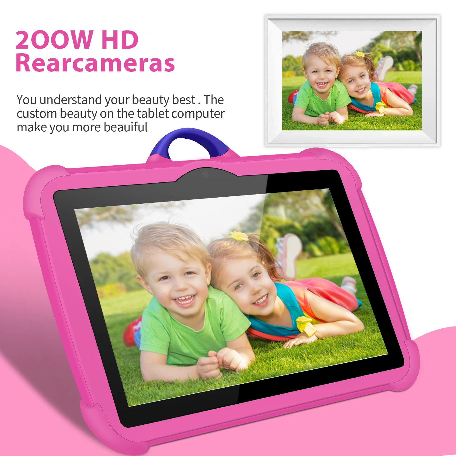 New Cartoon Pattern Kids Tablet 7 Inch Quad Core 4GB RAM 64GB ROM Android Learning Education Games Tablets Children's Gifts - Image 9