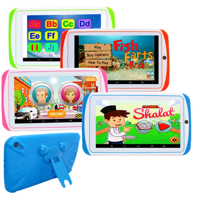 Gift Silicone Case Google Play 7'' E98 Android 10.0 Kids Netbook Quad Core 1GB RAM 16GB ROM 1024*600IPS Allwinner A133 Tablet PC - Image 5