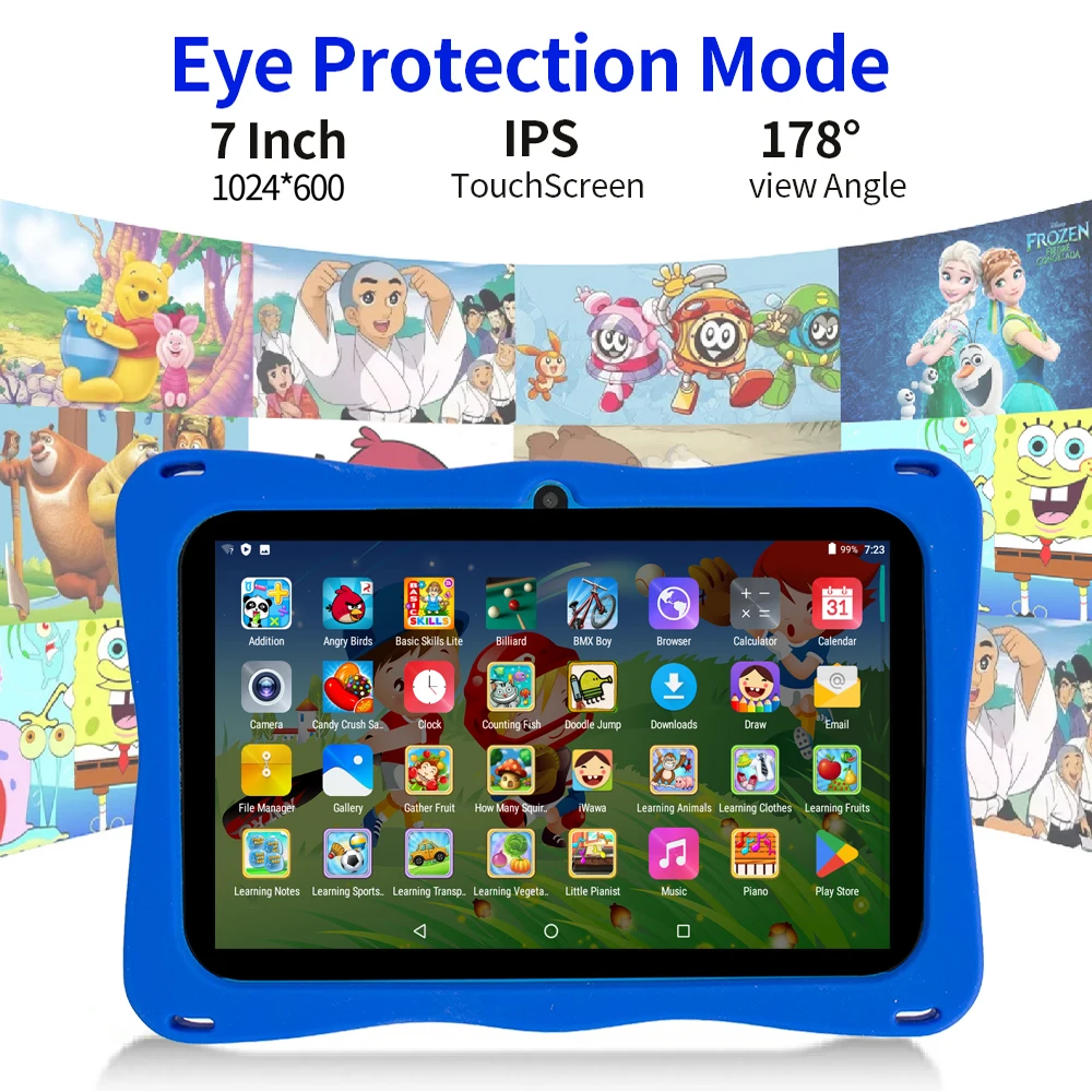 New Kids Tablet 7 Inch Quad Core Android 4GB/64GB Google Play WiFi Bluetooth Cheap And Simple Children's favorite gift Tablet Pc - Image 8