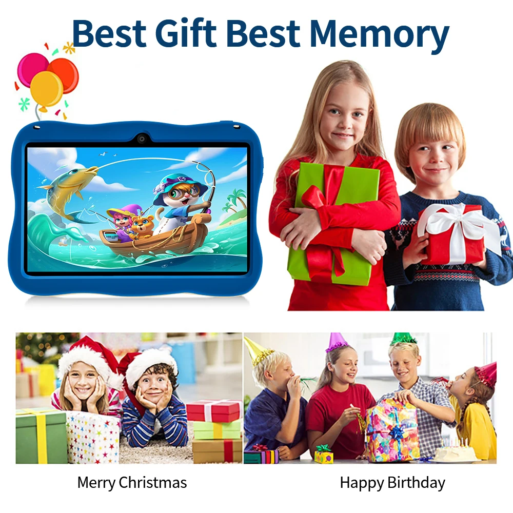 Sauenaneo Global New Original 7.0-inch Kids Tablet Android Children's Game Education Tablet 4GB RAM 64GB ROM 4000mAh Battery - Image 2