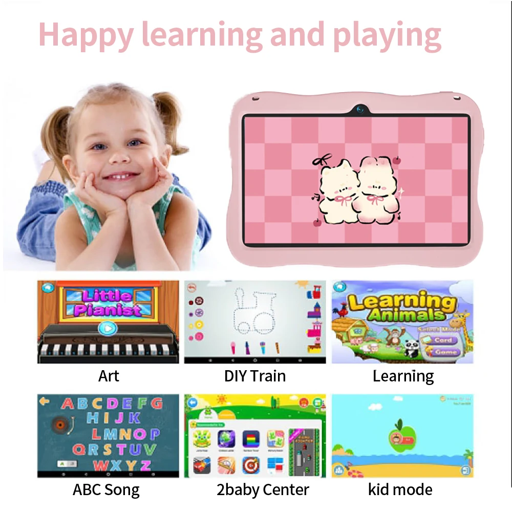 Sauenaneo Global New Original 7.0-inch Kids Tablet Android Children's Game Education Tablet 4GB RAM 64GB ROM 4000mAh Battery - Image 4