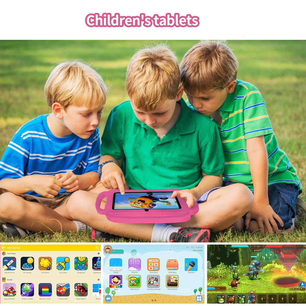 2025 New 7.0-inch Children's Tablet Supports Google Learning Education Dual Camera 4GB+64GB Android 13 Children's Software - Image 3