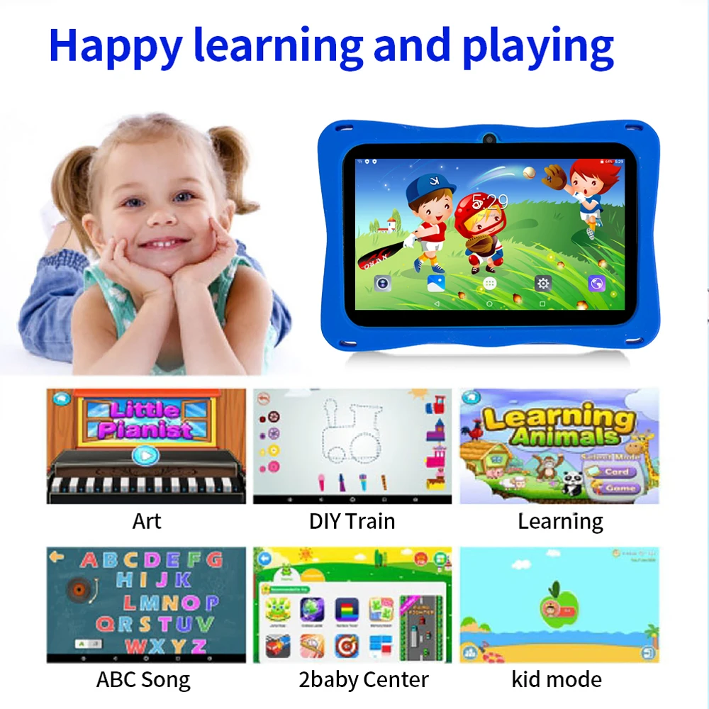 New Kids Tablet 7 Inch Quad Core Android 4GB/64GB Google Play WiFi Bluetooth Cheap And Simple Children's favorite gift Tablet Pc - Image 5