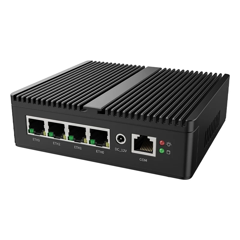 Fanless Industrial Mini Computer Celeron J5005 J6412 7305 Business Home Office Mini Desktop 4xI226 Lan Firewall Network Server - Image 4