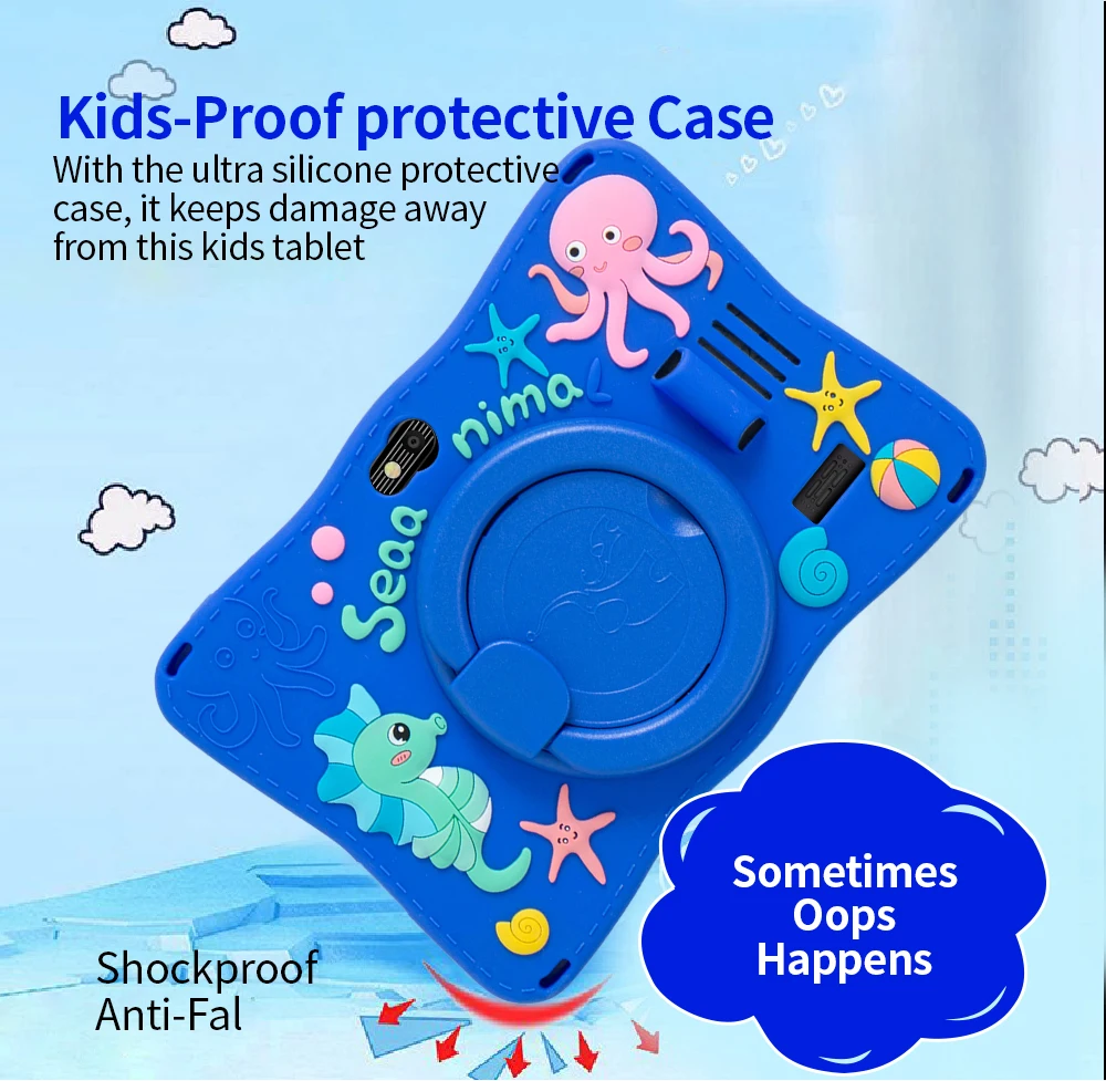 New 7.0 Inch WiFi Kids 3G Tablets 4GB RAM 64GB ROM Android Learning Education Games Tablet Children's Gifts - Image 4