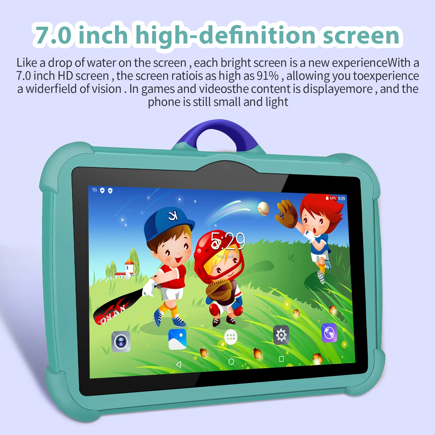 New 7 Inch Global Version 5G WiFi Kids Tablets Quad Core 4GB RAM 64GB ROM Educational Learning Tablet Pc Bluetooth 4000mAh - Image 3
