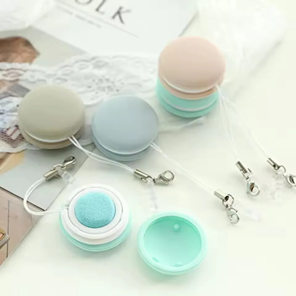 Cell Phone Screen Wipe Macaron Shape Cleaning Cloth Pendant Multifunction Cleaning Tools Glasses Lens Cleaner Key Pendant Gift - Image 3