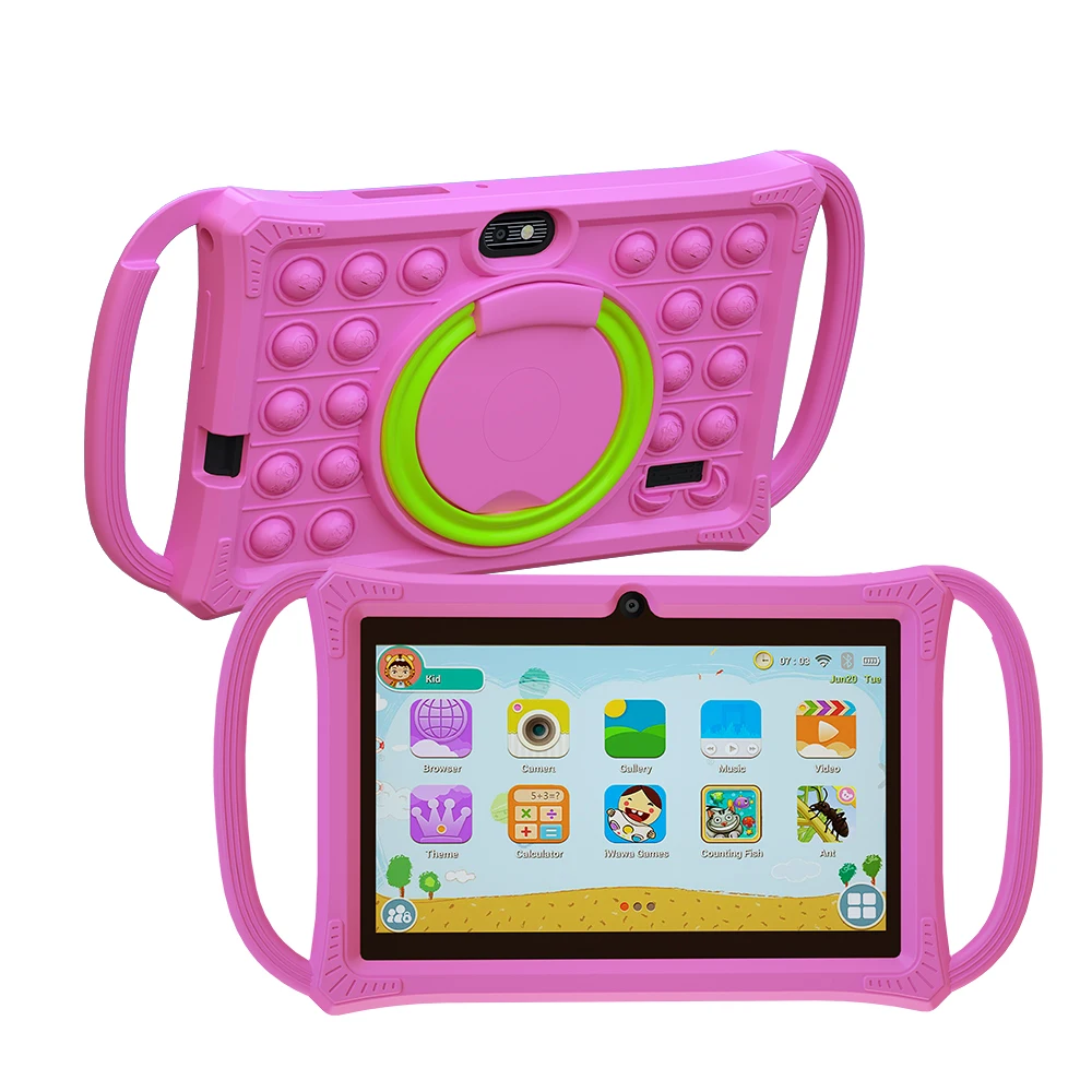 Kids Tablet 7.0 Inch Android 12 Quad Core 4GB RAM+64GB ROM 4500mAh Dual Camera WiFi Parental Control - Image 3