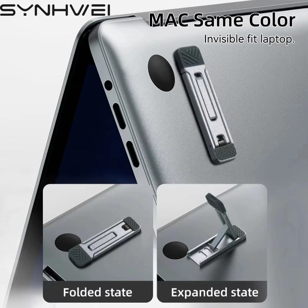 Portable Laptop Stand Aluminum Alloy Mini Folding Holder 1/2PCS Adjustment Notebook Bracket Accessories for Macbook Cell Phone - Image 2
