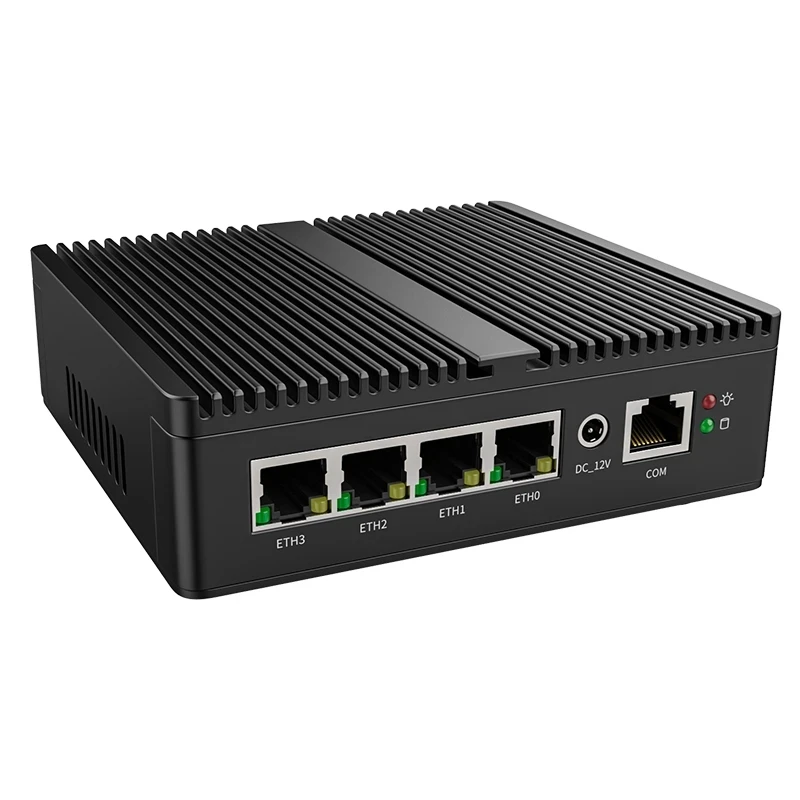 Fanless Mini Firewall PC 4x Intel I226 2.5G LAN Celeron J5005 J6412 7305 Compact Industrial Computer Home Theater Office PC 4G - Image 3